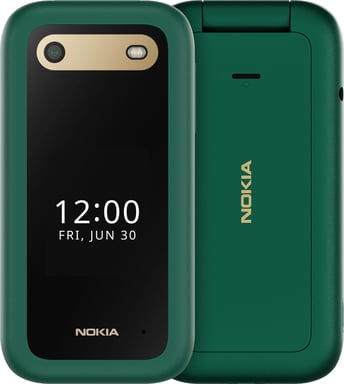 Nokia 2660 Flip 4G 7,11 cm (2.8'') 123 g Vert Téléphone d'entrée de gamme