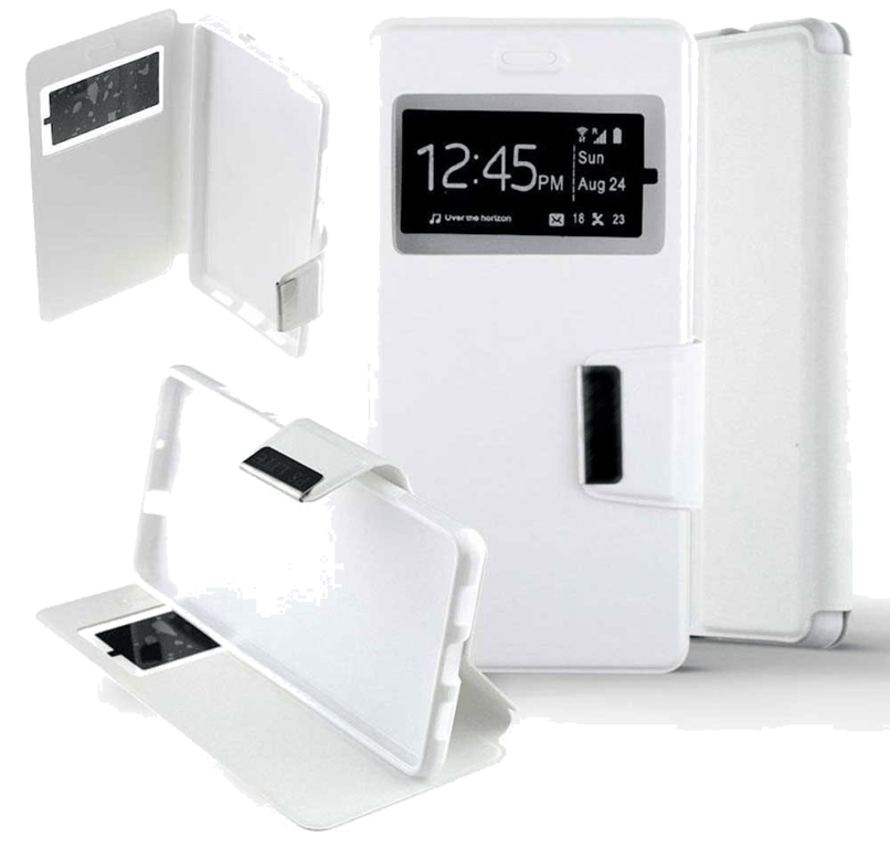 Etui Folio compatible Blanc Huawei P10