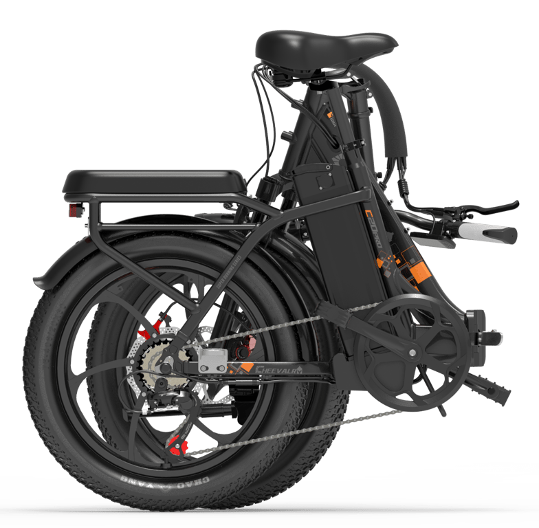 Cheevalry C20 250W Bici Elettrica 20'' Fatbike 48V15AH Bicicletta Elettrica Pieghevole da Montagna