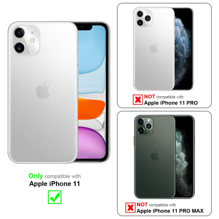 Coque pour Apple iPhone 11 en JAUNE - ROSE Housse de protection Étui  bicolore en silicone TPU