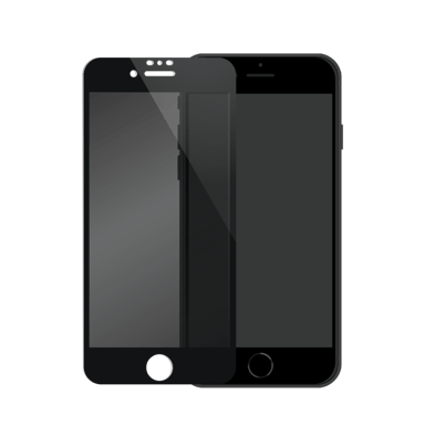 Protector de pantalla privado de cristal templado (100% cobertura de superficie) para Apple iPhone 6/6s/7/8/SE 2020, Negro