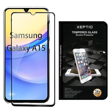 Samsung Galaxy A15 5G / A15 4G vitre protection écran noir