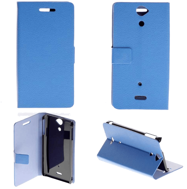 Etui Folio compatible Bleu Sony Xperia V