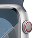 Watch Series 9 GPS + Cellulaire, boitier en aluminium de 45 mm avec boucle en caoutchouc, Bleu, S/M