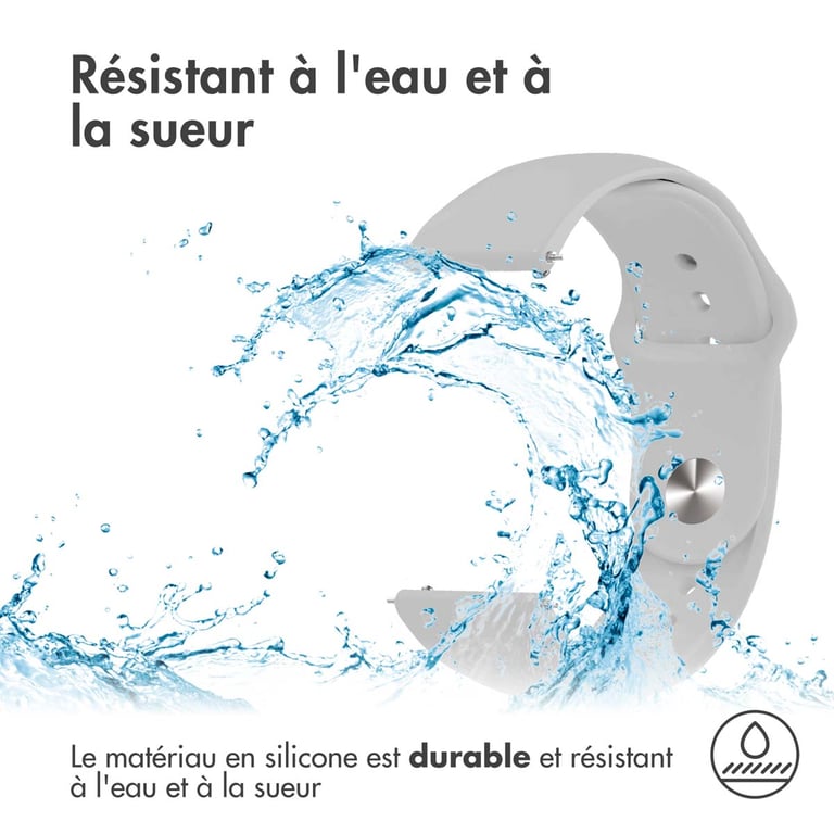 imoshion Bracelet Sport en silicone Connexion universelle de 22 mm Neuf - vue 8