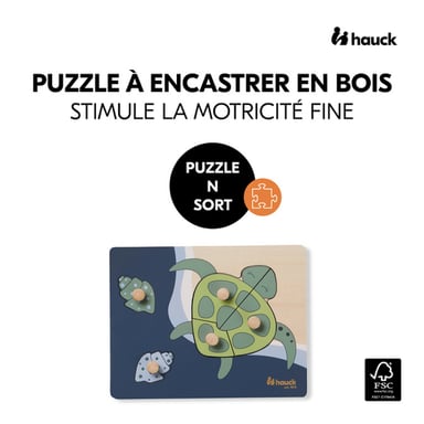 Puzzle Turtle N Sort - Juguete Educativo de Madera