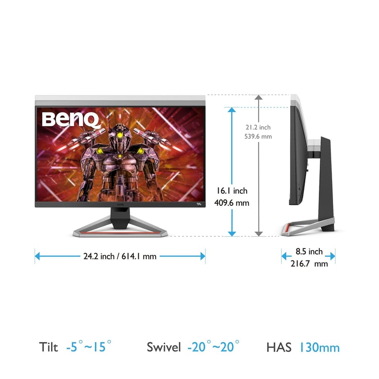 BenQ 23.8 LED MOBIUZ EX240N - vue 8