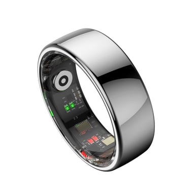Anillo Inteligente Leotec Kör Ha Talla 8- Ø18.3mm- Notificaciones- Frecuencia Cardíaca- Plata