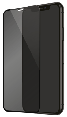 Protector de pantalla privado de cristal templado (100% cobertura de superficie) para Apple iPhone X/XS/11 Pro, Negro