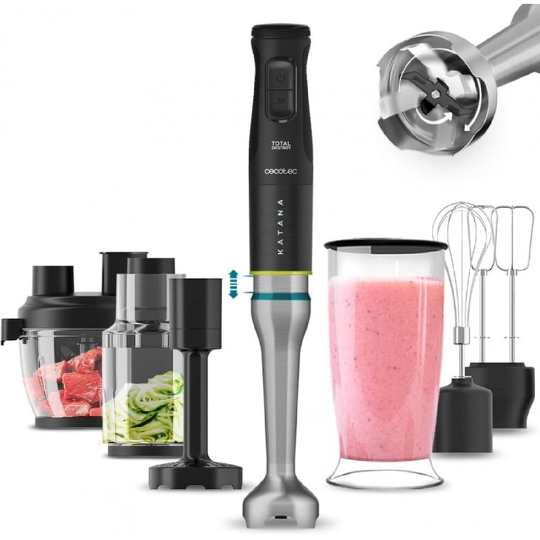 CECOTEC 03979 - Mixeur plongeant Katana 15 TotalDestroy Full B Screen - Neuf