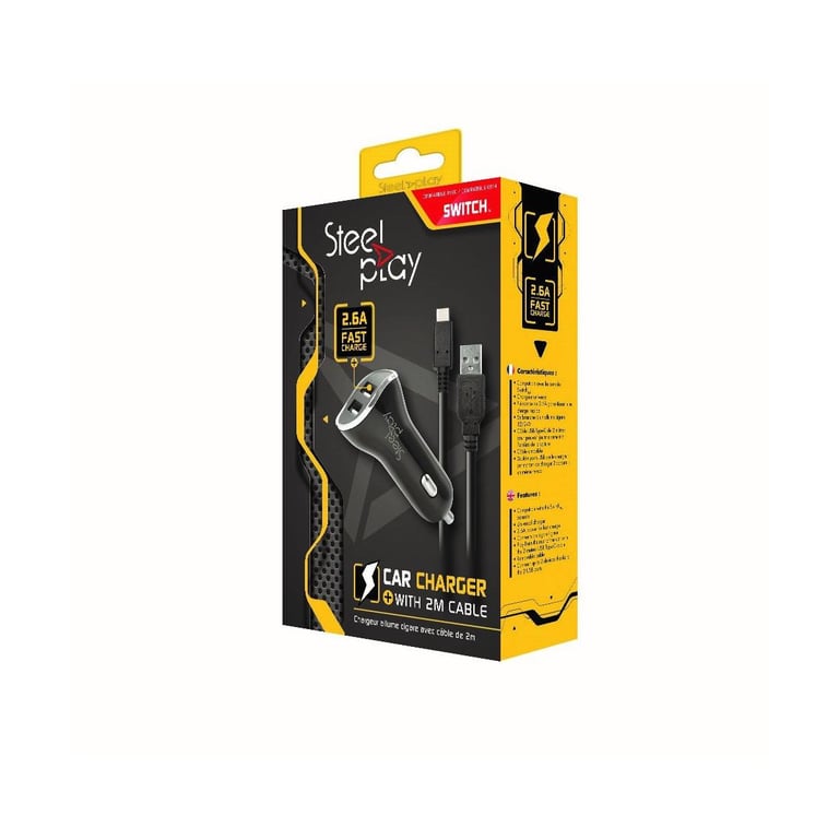 Steelplay Nintendo Switch Car Charger X2 Usb Ports - vue 3
