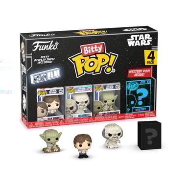 Pack 4 Figurines Funko Bitty Pop Star Wars S2 Han