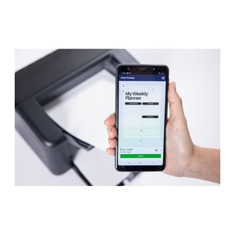 Brother HL L1240W Imprimante laser monochrome A4 compacte et facile à utiliser. Éligible au forfait EcoPro. Neuf - vue 3