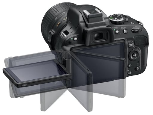 Nikon D5300 + AF-S DX 18-55 VR II Kit d'appareil-photo SLR 24,2 MP CMOS 6000 x 4000 pixels Noir