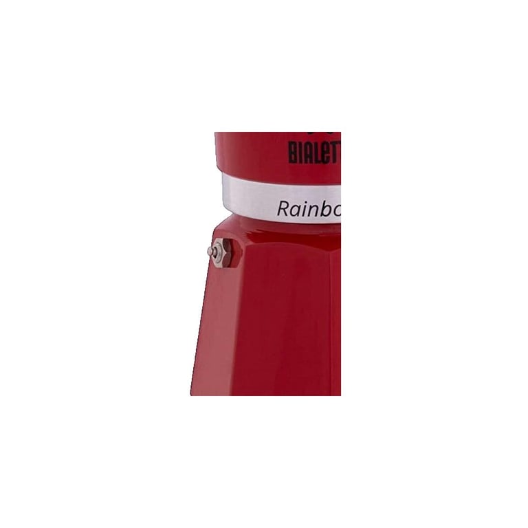 Cafetiere italienne - BIALETTI - RAINBOW - 6 tasses - 0,30 L - Rouge - Neuf