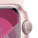 Watch Series 9 GPS, boitier en aluminium de 45 mm avec boucle en caoutchouc, Rose, M/L