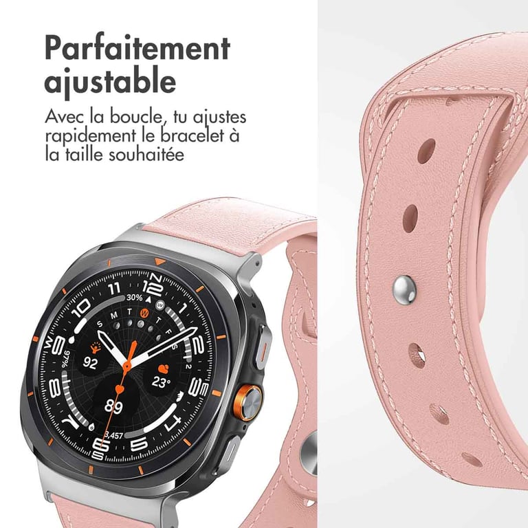 imoshion Bracelet en cuir pour la Samsung Galaxy Watch Ultra Neuf - vue 5
