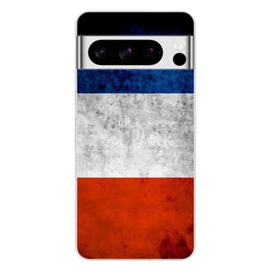 Coque en silicone - Compatible pour Google Pixel 8 Pro - design drapeau france