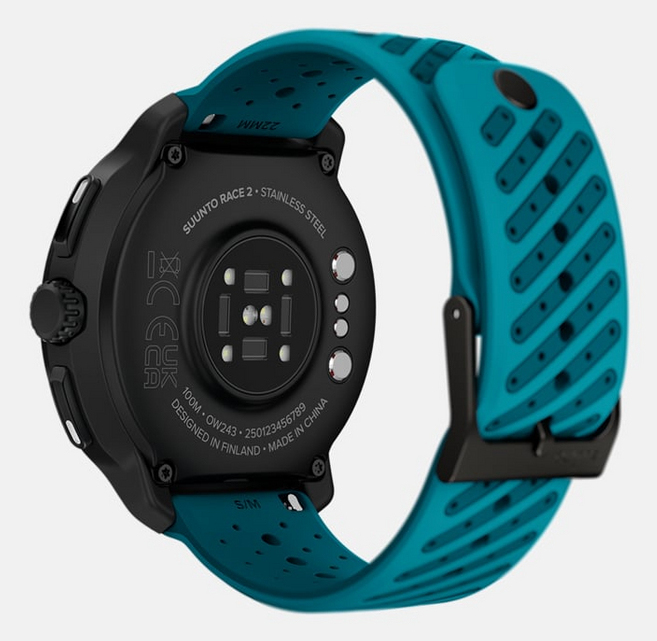 Suunto Race 2 Wave Blue 3,81 cm (1.5 ) AMOLED 49 mm Numérique 466 x 466 pixels Écran tactile Noir GPS (satellite) - Neuf