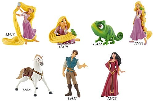Raiponce et Pascal le cameleon 10 Cm Tresse de fleurs Bullyland Disney Rapunzel Neuf - vue 3
