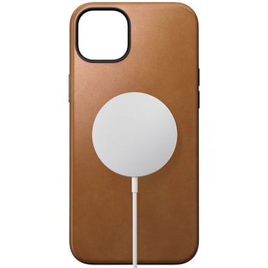 Cover in pelle moderna per iPhone 15 Plus