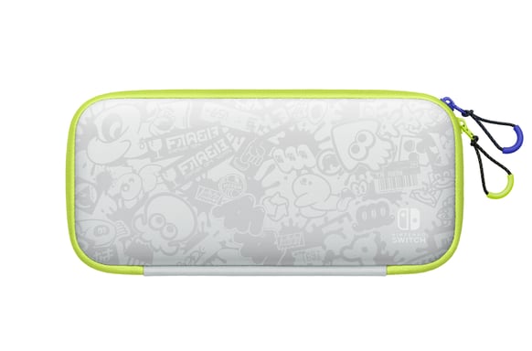 Pochette de transport Edition Splatoon 3 et protection d'écran Nintendo Switch (modele OLED)