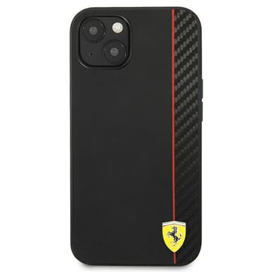 Funda Ferrari para iPhone 13 mini 5.4'' Negro On Track Carbon Stripe