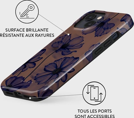Custodia per iPhone 15 modello Tough Antiurto Velvet Night