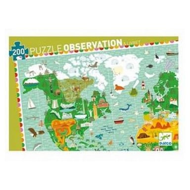 Puzzle de observación de 200 piezas: Viaje alrededor del mundo