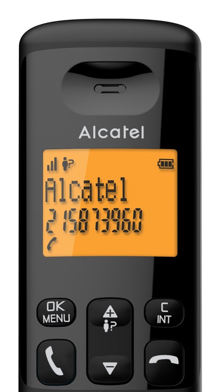 Téléphone Sans Fil Alcatel E160 Duo – Grand Écran Rétroéclairé, Blocage Appels Indésirables - vue 4