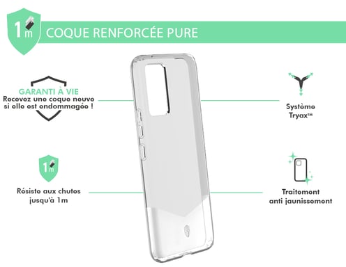 FORCE CASE FCPUREV21T funda para teléfono móvil Transparente