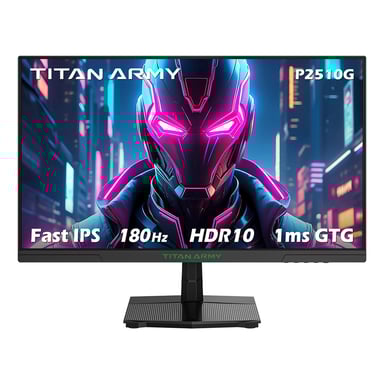 TITAN ARMY P2510G Moniteur de jeu 24,5'' écran IPS FAST 1920*1080, taux de rafraîchissement de 180 Hz