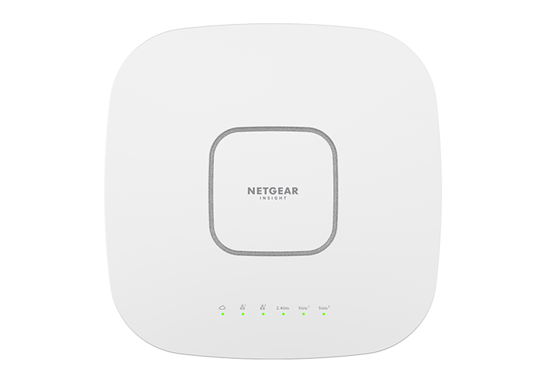 NETGEAR Insight Cloud Managed WiFi 6 AX6000 Tri-band Multi-Gig Access Point (WAX630) 6000 Mbit/s Blanc Connexion Ethernet, supportant l'alimentation via ce port (PoE) - Neuf