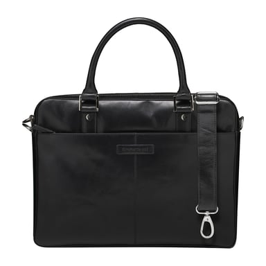 DBRAMANTE1928 Bolsa para Portátil de 14>> Colección Rosenborg 2ª Generación Negro