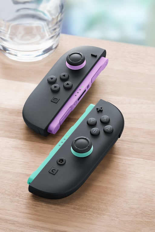 Nintendo Joy-Con 2 Noir, Vert clair, Violet Bluetooth Manette de jeu Analogique/Numérique Nintendo Switch 2 - Neuf