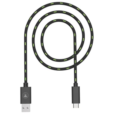 Snakebyte SB916274 câble USB 3 m USB 2.0 USB C USB A Noir, Vert