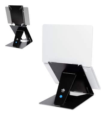 R-Go Tools Support pour tablette et ordinateur portable R-Go Riser Duo, adapté pour écran de 10 à 22 pouces, noir
