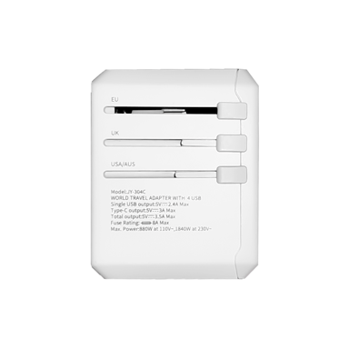 Adaptateur de voyage universel Xoopar Tripper Blanc