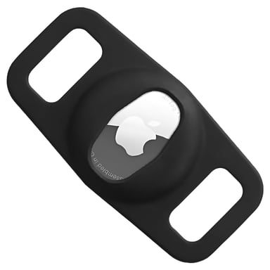 Étui AirTag pour Colliers de Chien IPX6 en Silicone Noir