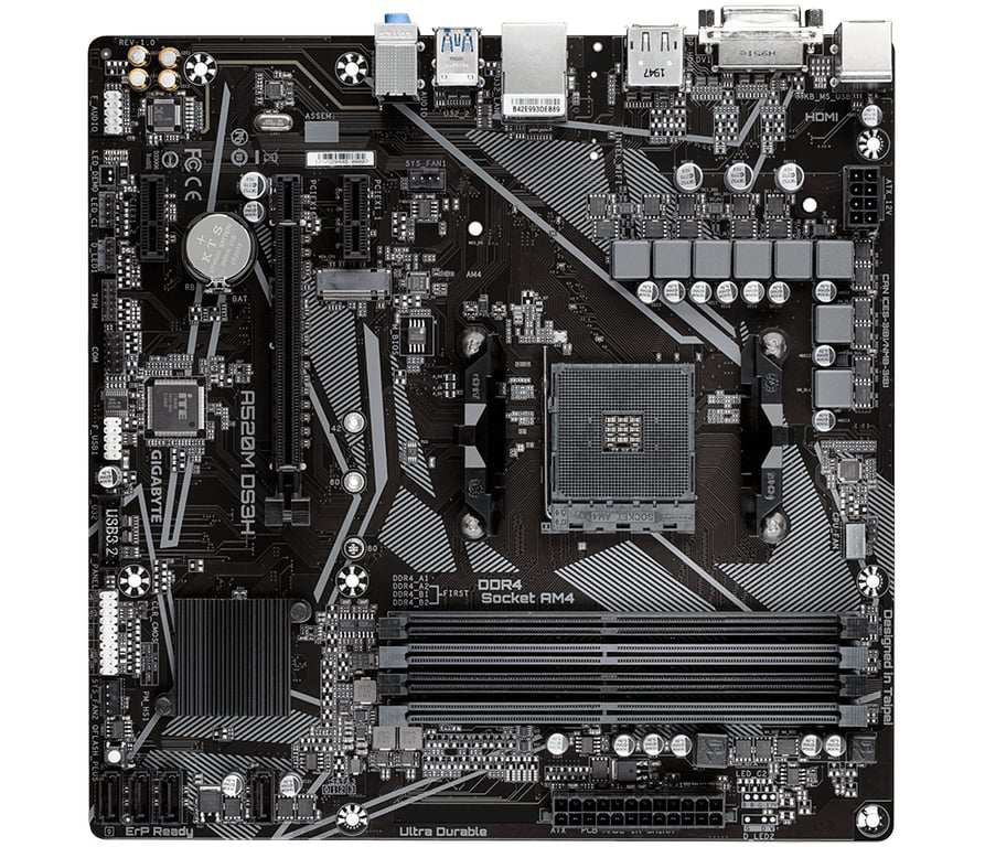 GIGABYTE A520M DS3H rev. 1.x Emplacement AM4 micro ATX Neuf