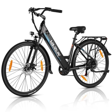 VéLo Électrique S700-2 | Vitesse Max 40 km/h | Autonomie 50 km | Moteur 250W | Batterie 48V 10.4Ah | Pneus 28 Pouces | Noir