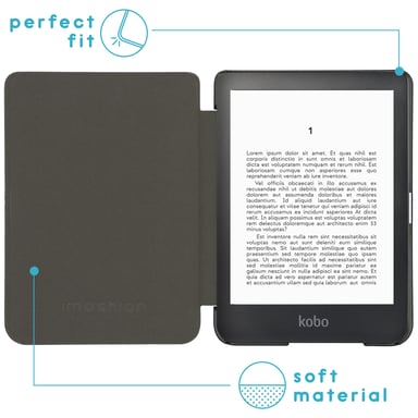 imoshion Étui de liseuse portefeuille design Pliable pour Kobo Clara Colour / BW - Happy Dots