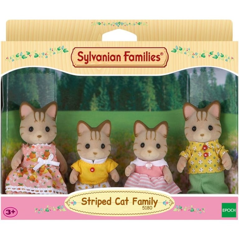 SYLVANIAN FAMILIES 5180 Famille Chat Tigre Les Familles Articulée et Habillée A partir de - vue 5