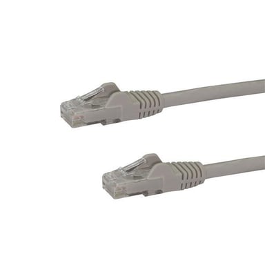 StarTech.com Cable de red Cat6 Gigabit UTP sin gancho de 3m - Cable Ethernet RJ45 anti-enganchón - M/M - Gris