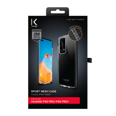 Guscio sportivo in rete per Huawei P40 Pro/Pro+, Jet Black