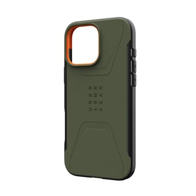 Coque pour iPhone 16 Pro Max MagSafe Motif Hexagonal Modèle Civilian Vert
