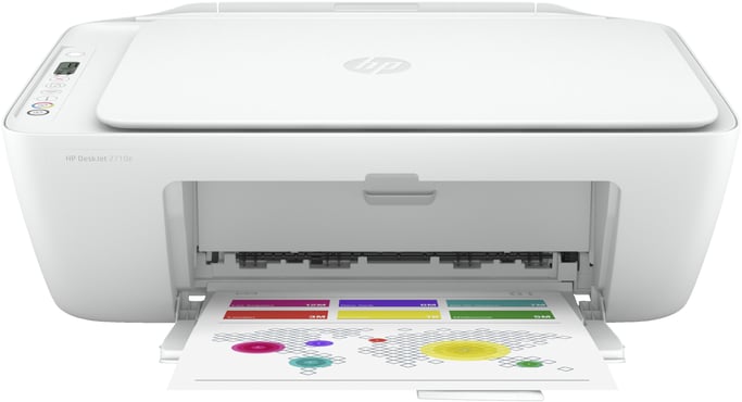 HP DeskJet 2710e Todo en Uno Color de inyección de tinta Copiadora Escáner - 6 meses de tinta instantánea incluida con HP+ - Impresora HP DeskJet 2710e