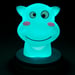 Alecto Hipopótamo Luz LED nocturna SILLY HIPPO Diseño divertido Verde agua