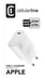 Cellularline APPLE MAINS CHARGER 20W SMALL WHITE Cargador de red USB-C de 20 W en micropack