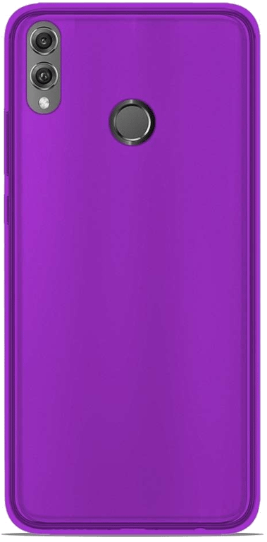 Coque silicone unie compatible Givré Violet Huawei Honor 8X